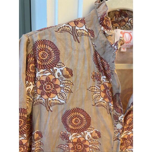 Victoria Dunn toasted oak Vivian midi dress, Med $198 - Picture 4 of 9